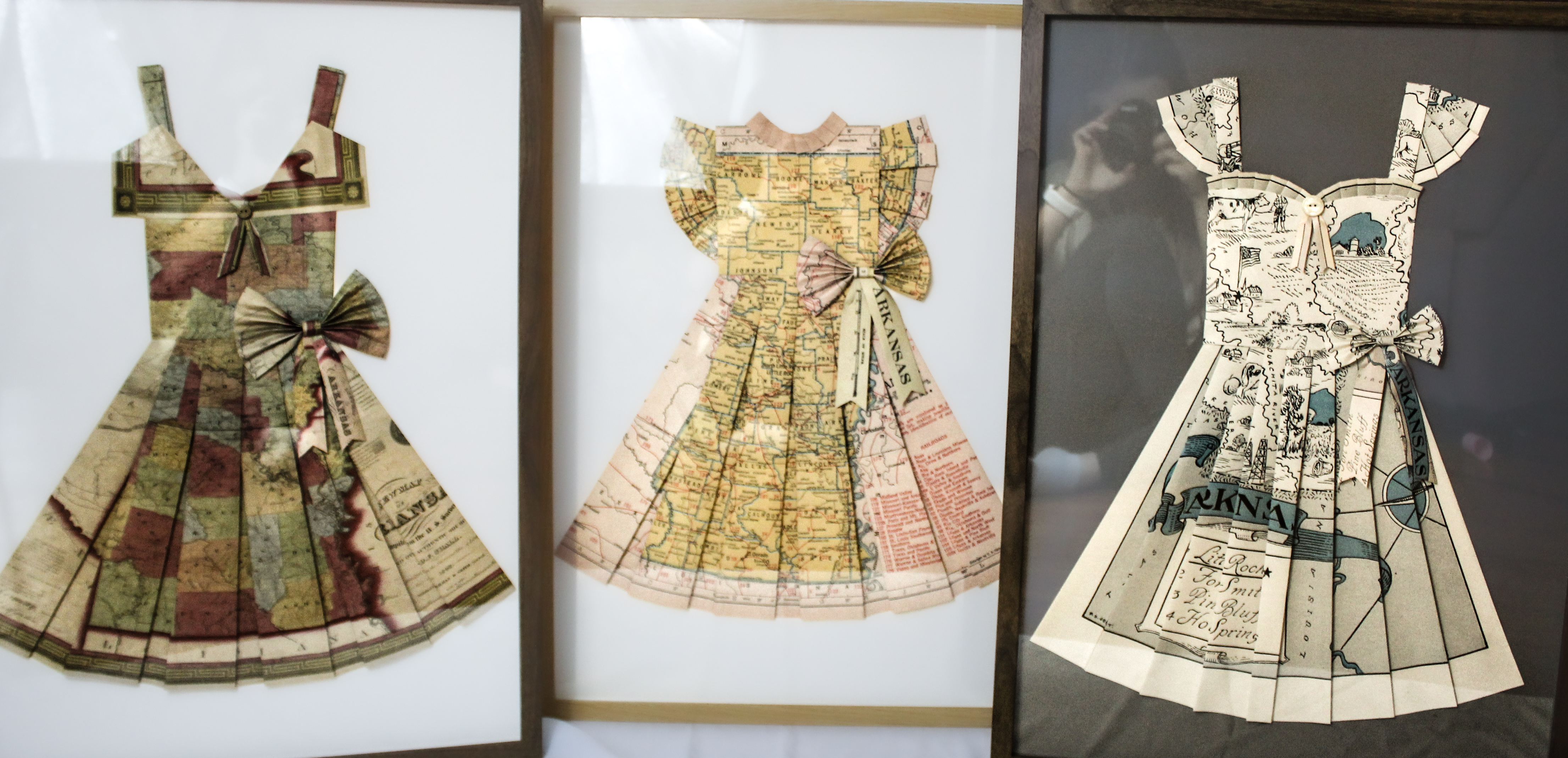 Handmade Vintage Map Dresses by Millie-Mae Paper Designs